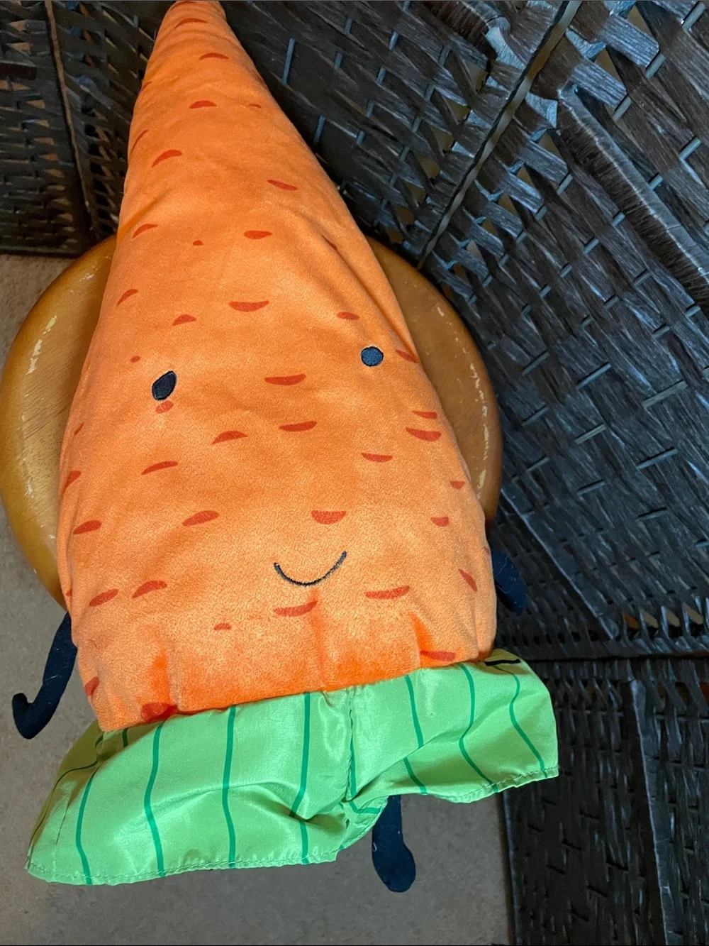 Adorable Carrot Plushie with Smiling Face - Arms and Legs